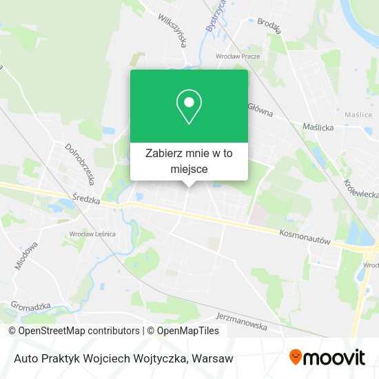 Mapa Auto Praktyk Wojciech Wojtyczka