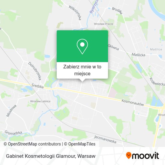 Mapa Gabinet Kosmetologii Glamour