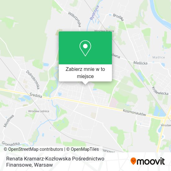 Mapa Renata Kramarz-Kozłowska Pośrednictwo Finansowe