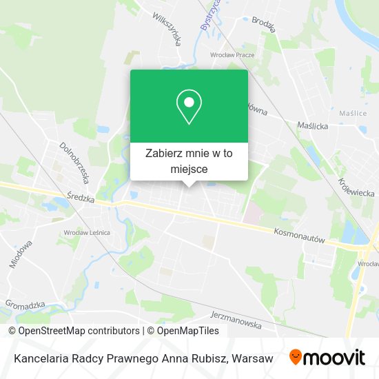 Mapa Kancelaria Radcy Prawnego Anna Rubisz