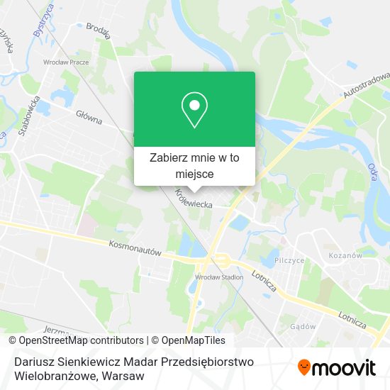 Mapa Dariusz Sienkiewicz Madar Przedsiębiorstwo Wielobranżowe