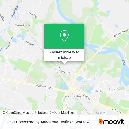 Mapa Punkt Przedszkolny Akademia Delfinka