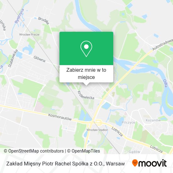 Mapa Zakład Mięsny Piotr Rachel Spółka z O.O.