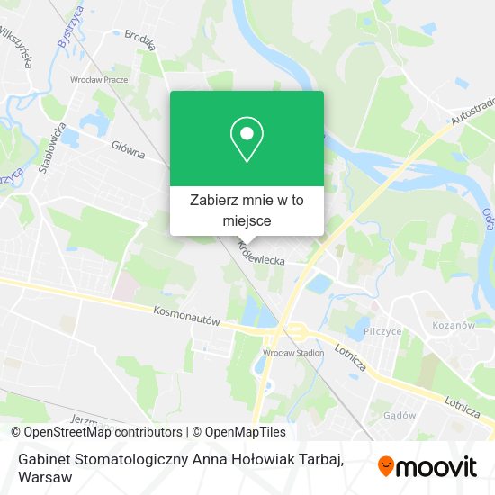 Mapa Gabinet Stomatologiczny Anna Hołowiak Tarbaj