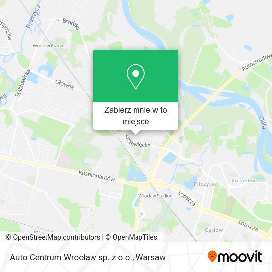 Mapa Auto Centrum Wrocław sp. z o.o.