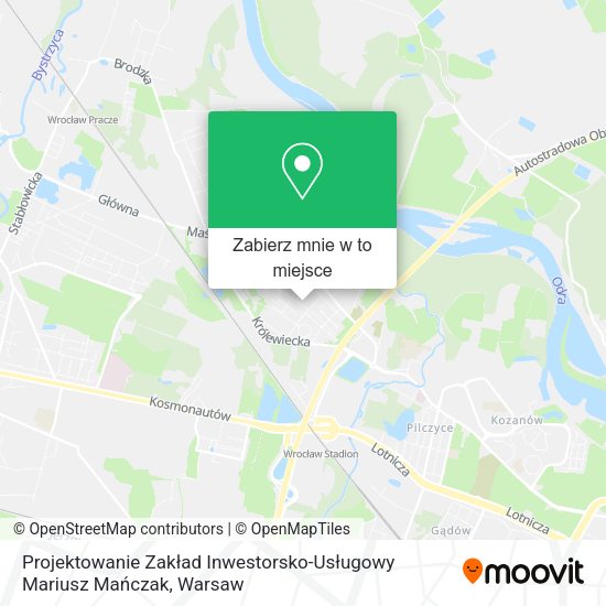 Mapa Projektowanie Zakład Inwestorsko-Usługowy Mariusz Mańczak