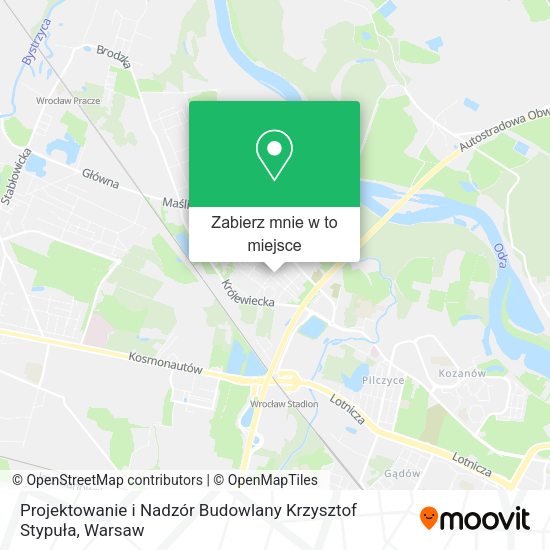 Mapa Projektowanie i Nadzór Budowlany Krzysztof Stypuła