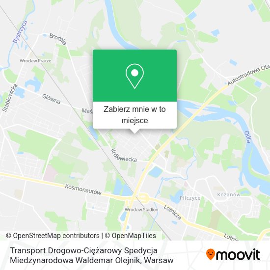 Mapa Transport Drogowo-Ciężarowy Spedycja Miedzynarodowa Waldemar Olejnik