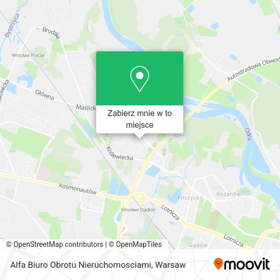 Mapa Alfa Biuro Obrotu Nieruchomosciami