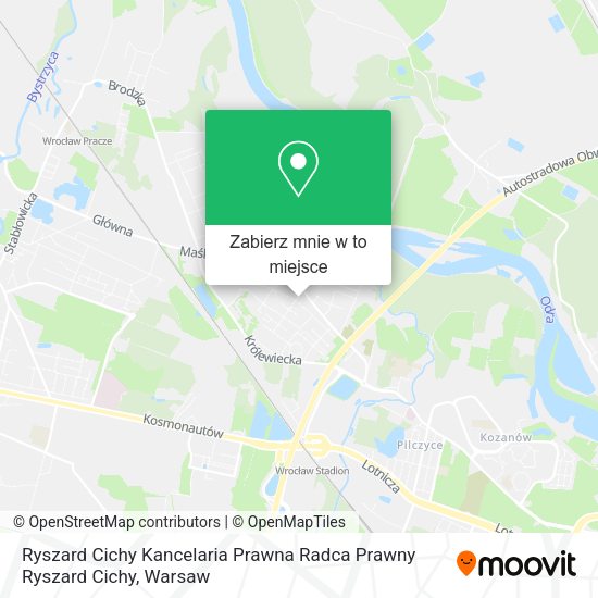 Mapa Ryszard Cichy Kancelaria Prawna Radca Prawny Ryszard Cichy