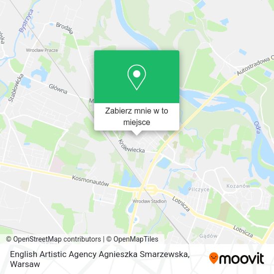 Mapa English Artistic Agency Agnieszka Smarzewska