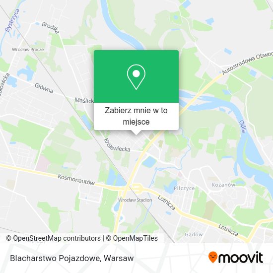 Mapa Blacharstwo Pojazdowe