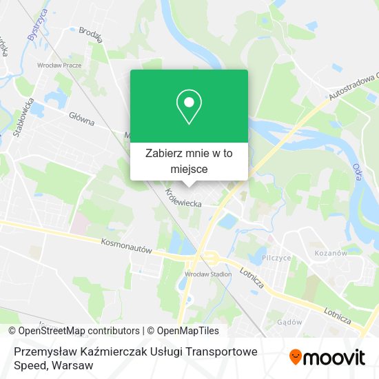 Mapa Przemysław Kaźmierczak Usługi Transportowe Speed