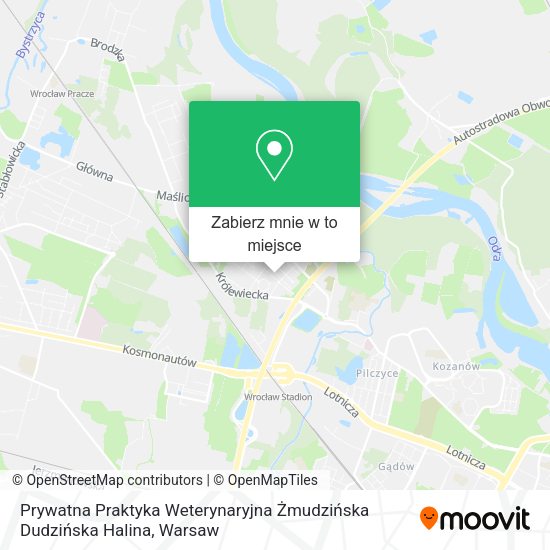 Mapa Prywatna Praktyka Weterynaryjna Żmudzińska Dudzińska Halina