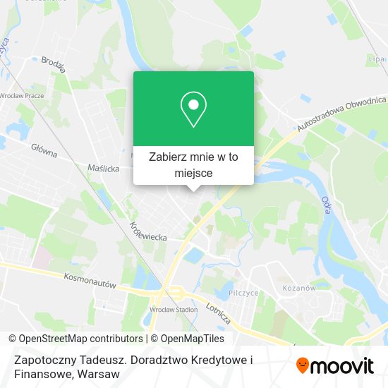 Mapa Zapotoczny Tadeusz. Doradztwo Kredytowe i Finansowe