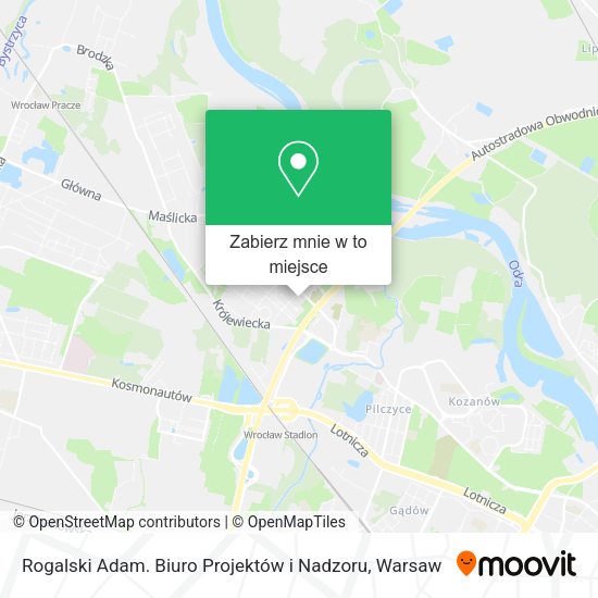 Mapa Rogalski Adam. Biuro Projektów i Nadzoru