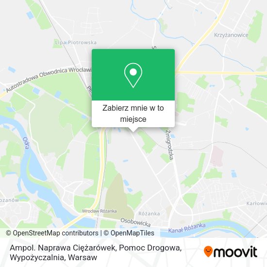 Mapa Ampol. Naprawa Ciężarówek, Pomoc Drogowa, Wypożyczalnia