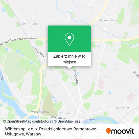 Mapa Wibrem sp. z o.o. Przedsiębiorstwo Remontowo - Usługowe