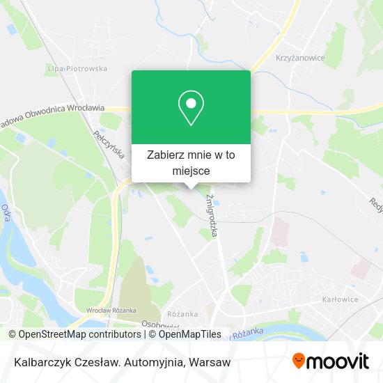 Mapa Kalbarczyk Czesław. Automyjnia