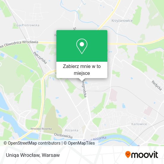 Mapa Uniqa Wrocław