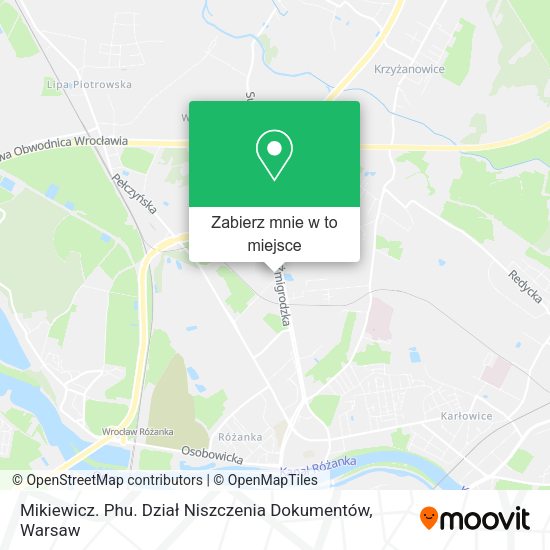 Mapa Mikiewicz. Phu. Dział Niszczenia Dokumentów