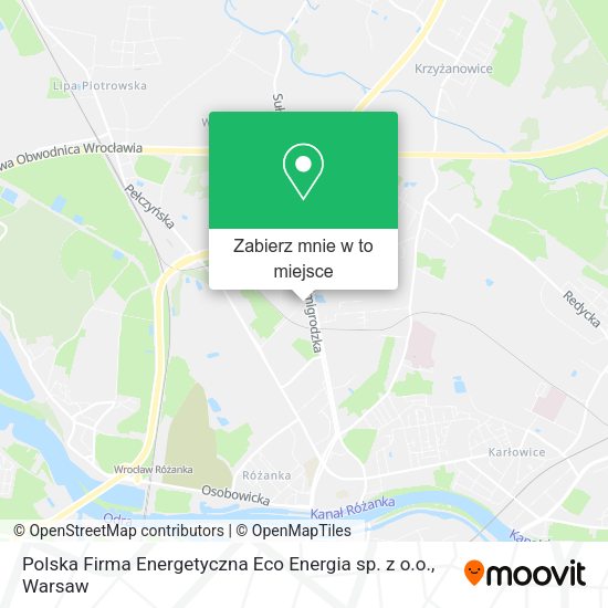 Mapa Polska Firma Energetyczna Eco Energia sp. z o.o.