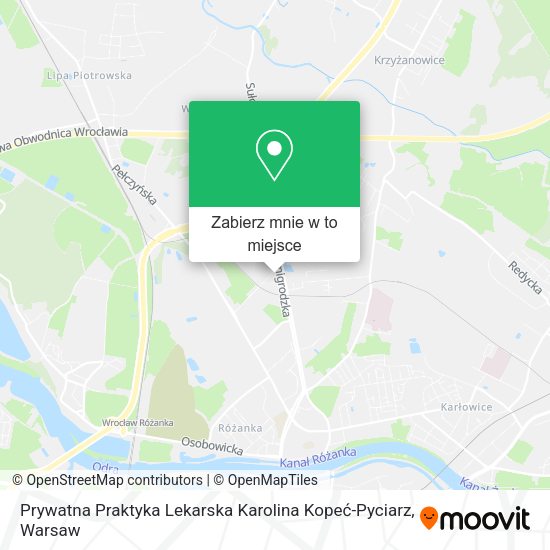 Mapa Prywatna Praktyka Lekarska Karolina Kopeć-Pyciarz