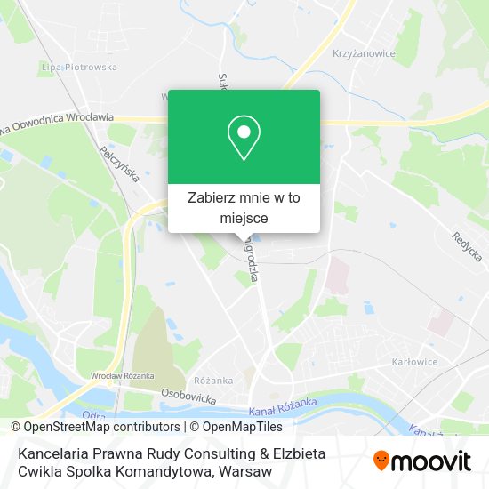 Mapa Kancelaria Prawna Rudy Consulting & Elzbieta Cwikla Spolka Komandytowa