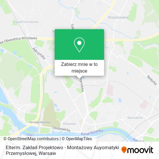 Mapa Elterm. Zakład Projektowo - Montażowy Auyomatyki Przemysłowej