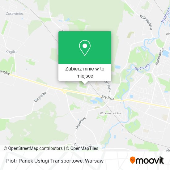 Mapa Piotr Panek Usługi Transportowe