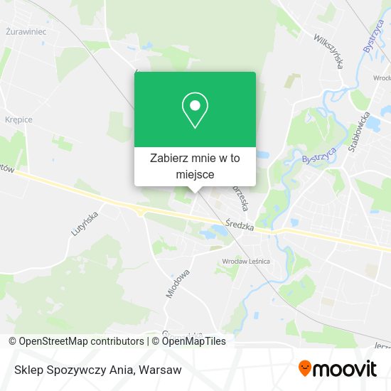 Mapa Sklep Spozywczy Ania