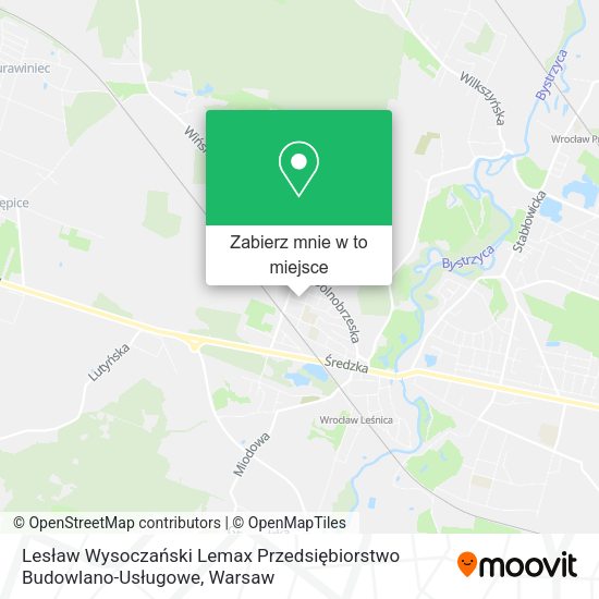 Mapa Lesław Wysoczański Lemax Przedsiębiorstwo Budowlano-Usługowe