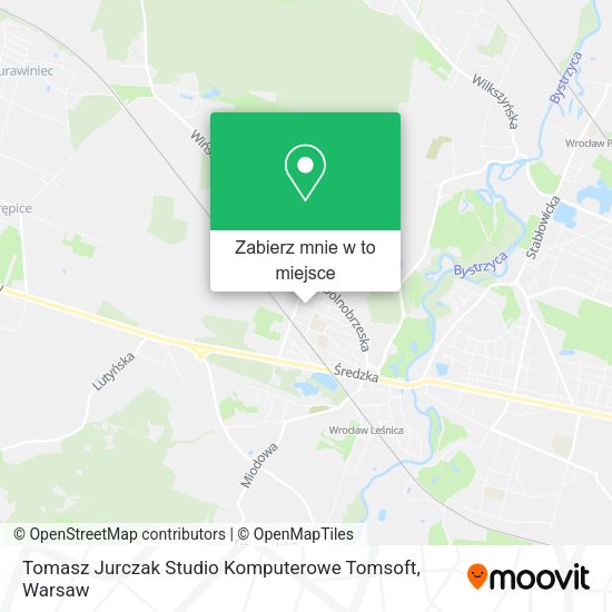 Mapa Tomasz Jurczak Studio Komputerowe Tomsoft