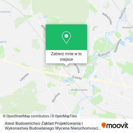 Mapa Atest Budownictwo Zaklad Projektowania i Wykonastwa Budowlanego Wycena Nieruchomosci