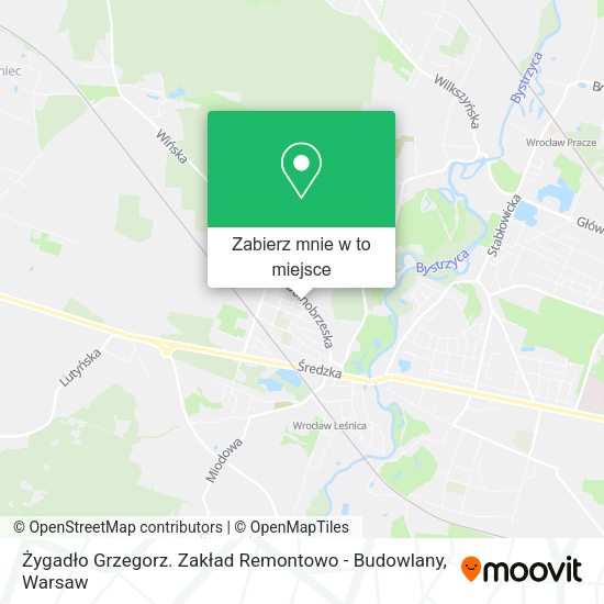 Mapa Żygadło Grzegorz. Zakład Remontowo - Budowlany