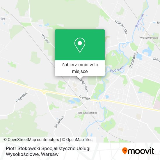 Mapa Piotr Stokowski Specjalistyczne Usługi Wysokościowe