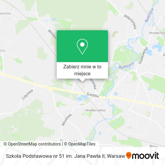 Mapa Szkoła Podstawowa nr 51 im. Jana Pawła II