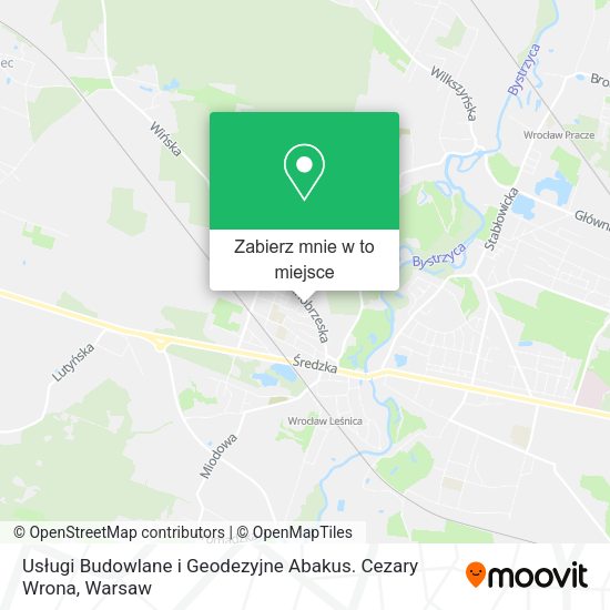 Mapa Usługi Budowlane i Geodezyjne Abakus. Cezary Wrona