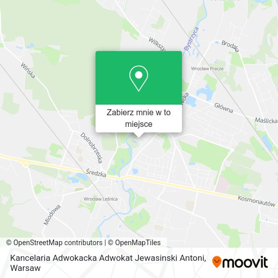 Mapa Kancelaria Adwokacka Adwokat Jewasinski Antoni