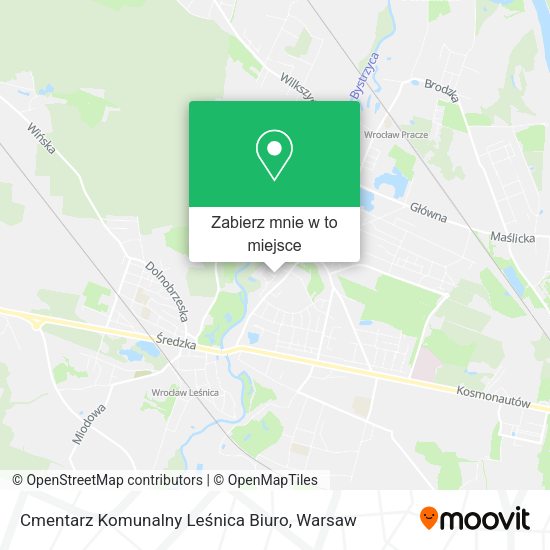 Mapa Cmentarz Komunalny Leśnica Biuro