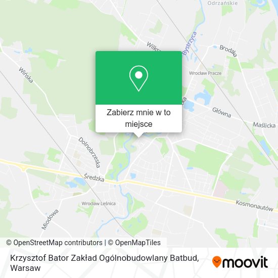 Mapa Krzysztof Bator Zakład Ogólnobudowlany Batbud