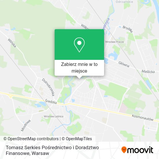 Mapa Tomasz Serkies Pośrednictwo i Doradztwo Finansowe