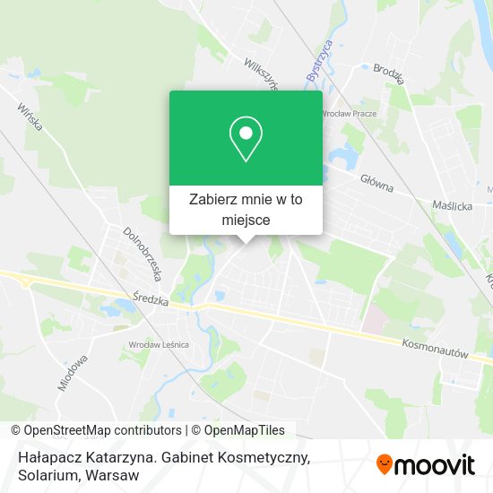 Mapa Hałapacz Katarzyna. Gabinet Kosmetyczny, Solarium