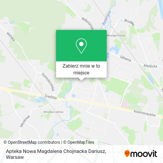 Mapa Apteka Nowa Magdalena Chojnacka Dariusz