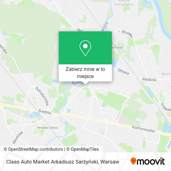 Mapa Claas Auto Market Arkadiusz Sarżyński