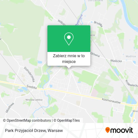 Mapa Park Przyjaciół Drzew