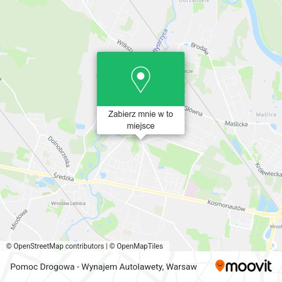 Mapa Pomoc Drogowa - Wynajem Autolawety