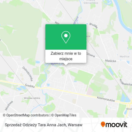 Mapa Sprzedaż Odzieży Tara Anna Jach