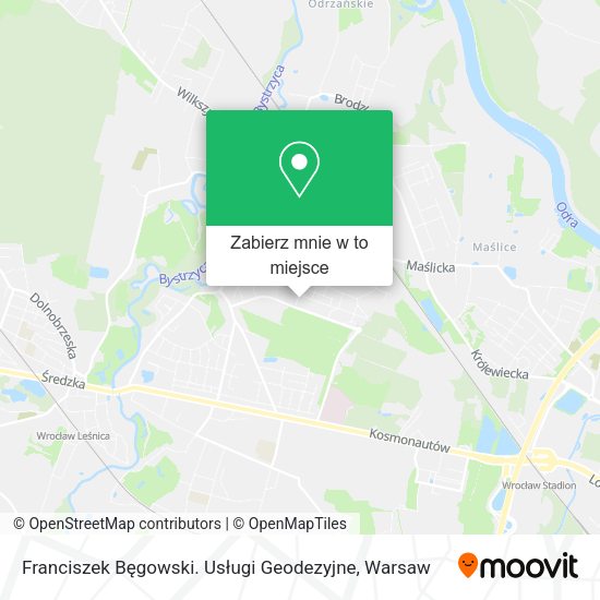 Mapa Franciszek Bęgowski. Usługi Geodezyjne