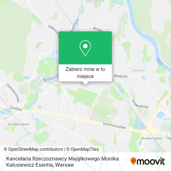 Mapa Kancelaria Rzeczoznawcy Majątkowego Monika Kałusiewicz Esentia